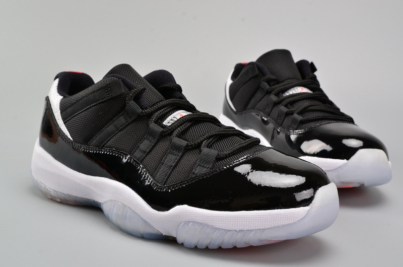 AIR JORDAN 11 RETRO LOW "INFRARED 23" black mens 528895-023