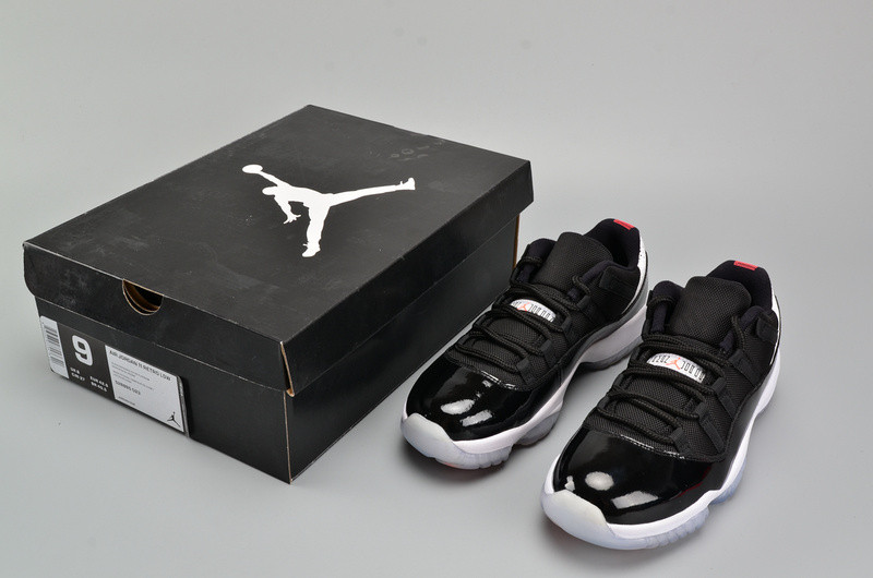 AIR JORDAN 11 RETRO LOW "INFRARED 23" black mens 528895-023
