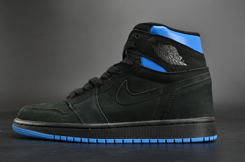 Air Jordan 1 Retro High OG “Quai 54”  Black/Italy Blue-University Red mens AH1040-054