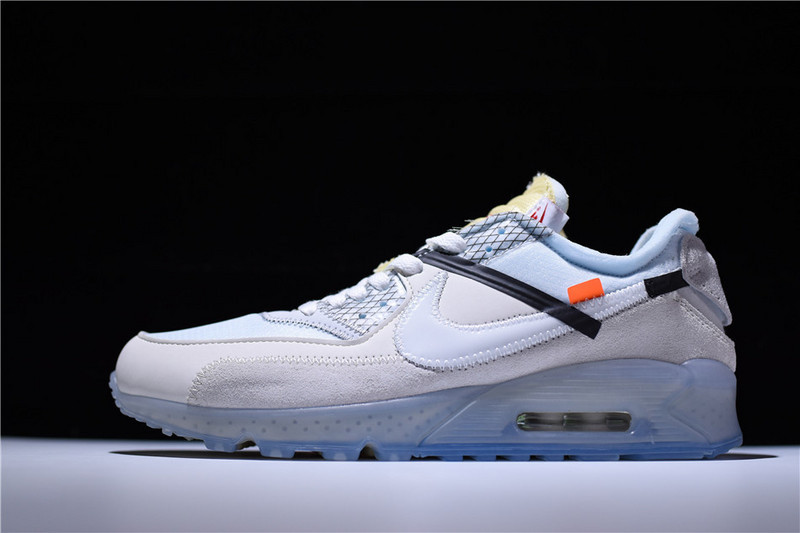 OF x Nike Air Max 90 Sail Muslin Virgil Abloh AA7293-100