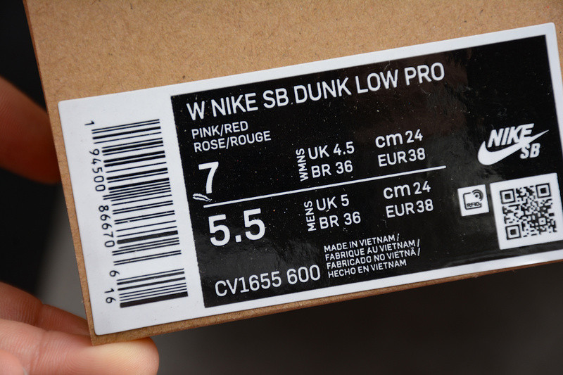 Nike SB Dunk Low Pink CV1655-600