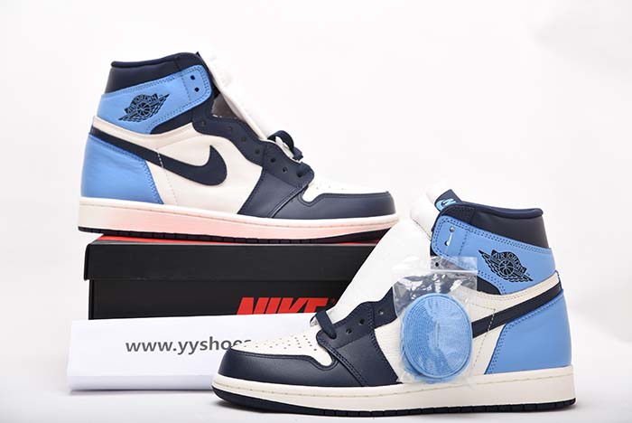 AIR JORDAN 1 OBSIDIAN UNIVERSITY BLUE 555088-140