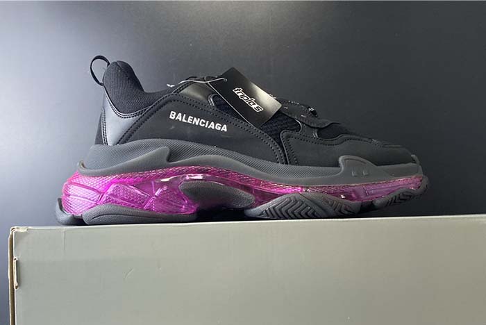 Ba*len*cia*ga triple s trainers clear sole black 541335 w09o1 9252