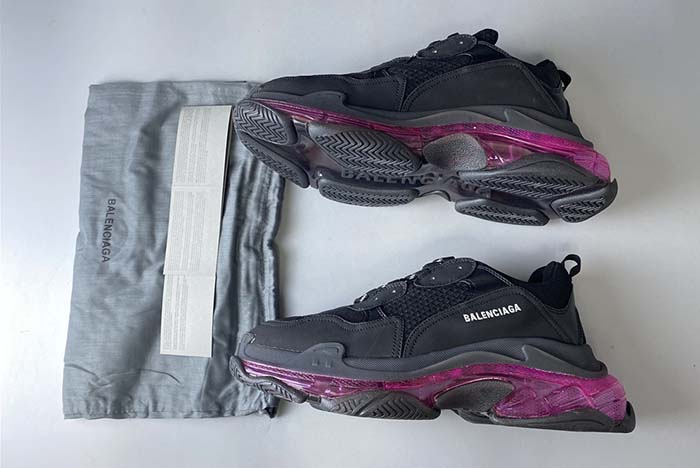 Ba*len*cia*ga triple s trainers clear sole black 541335 w09o1 9252