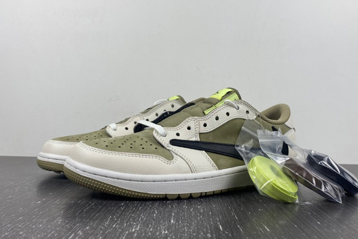 First Look at the Travis Scott x Air Jordan 1 Low Golf  FZ3124-200
